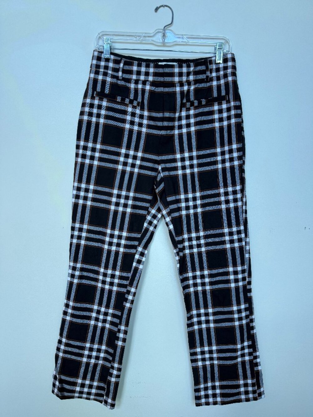 Anthropologie Maeve Plaid Stretch Cropped Pants Size 6